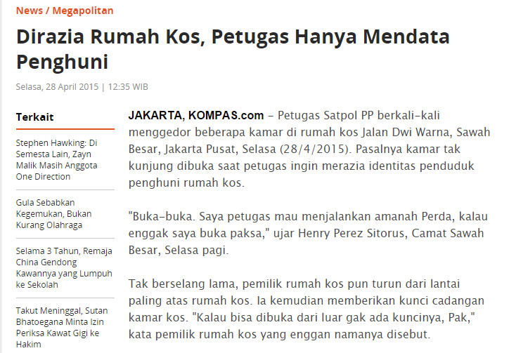 Siapakah yang dirazia?