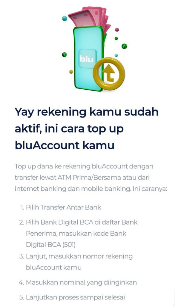 Aplikasi blu by BCA Digital