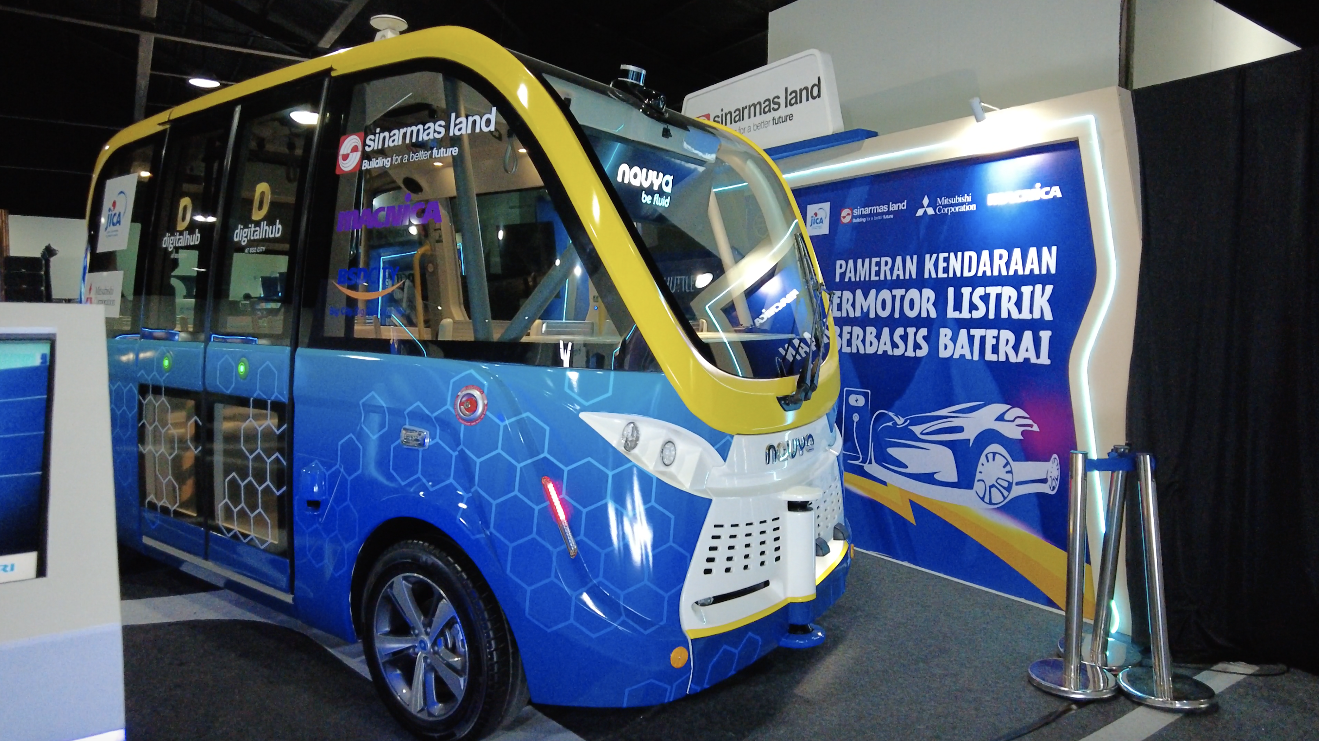 First Autonomous Vehicle at Green Office Park, BSD City